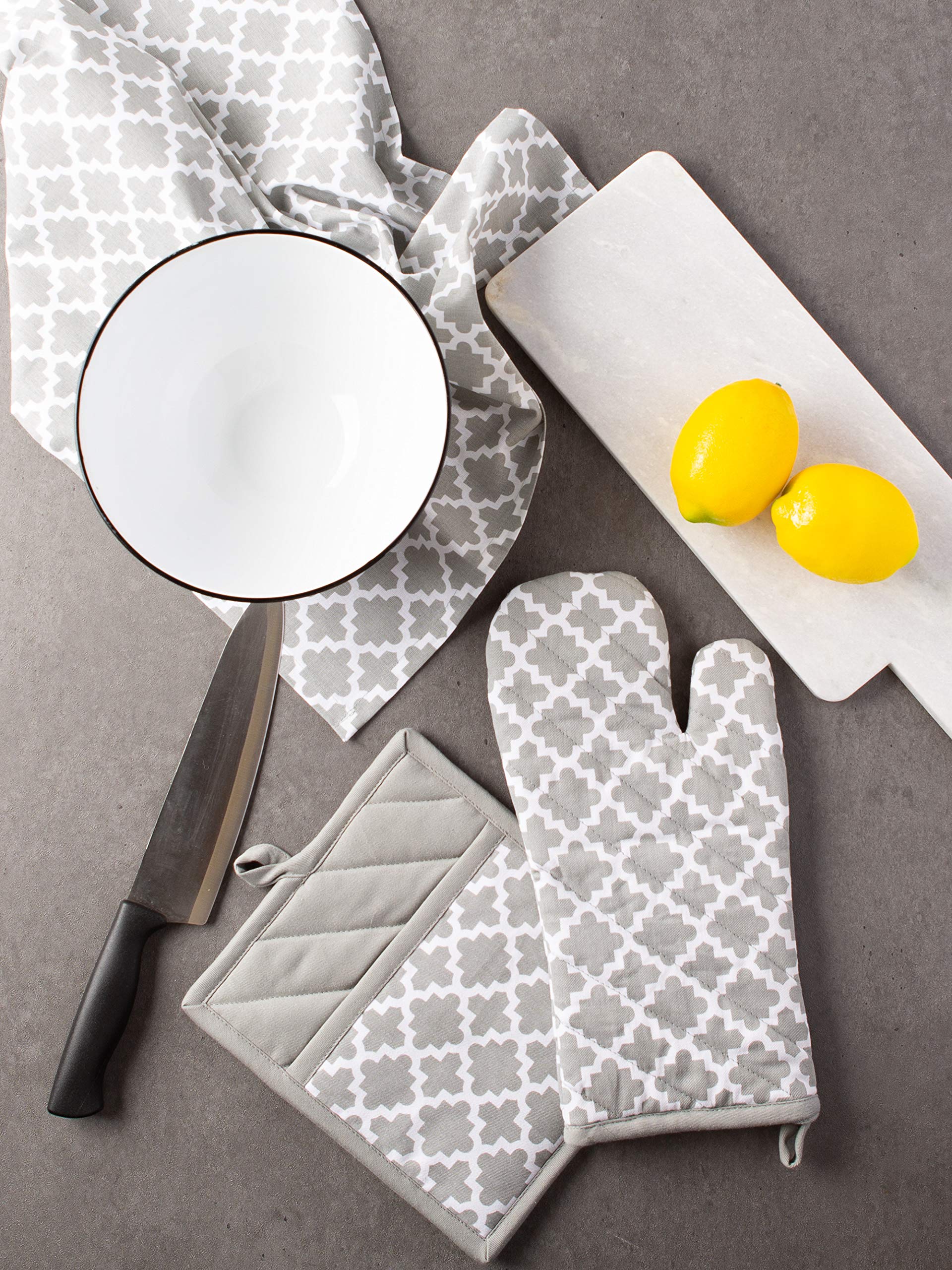 Foto 6 | Juego De Paños De Cocina Dii Lattice Basics Collection Gris (2 Piezas) - Venta Internacional.