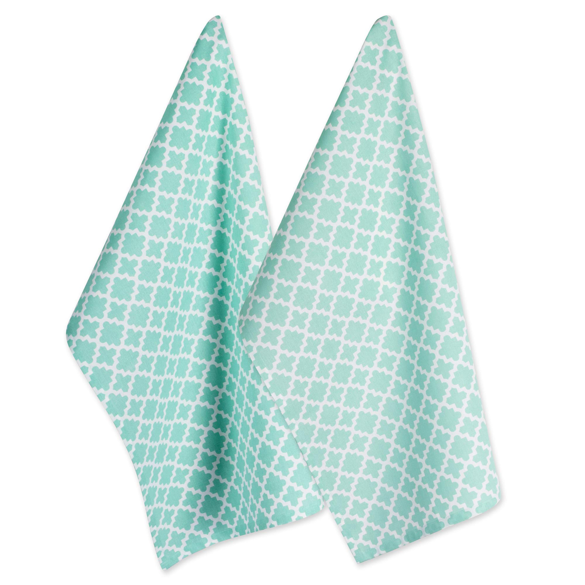 Juego De Paños De Cocina Dii Lattice Basics Collection Aqua (2 Piezas) - Venta Internacional.