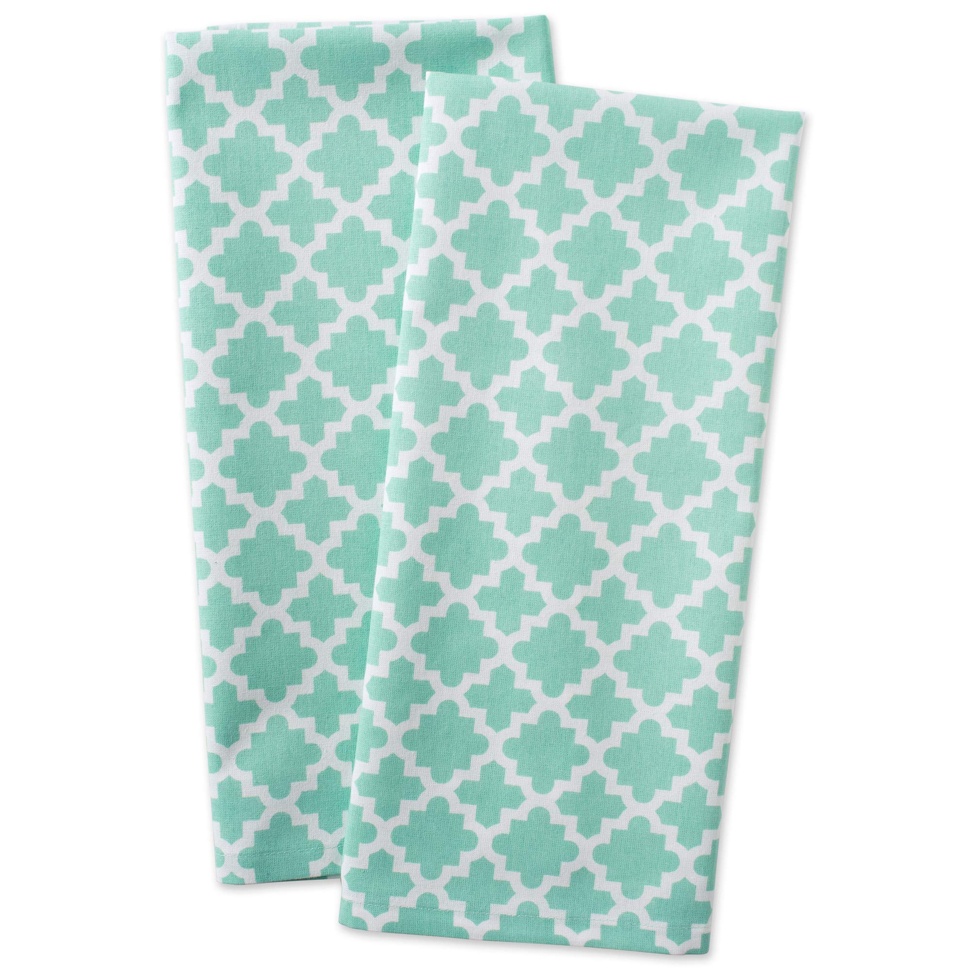 Foto 3 pulgar | Juego De Paños De Cocina Dii Lattice Basics Collection Aqua (2 Piezas) - Venta Internacional.