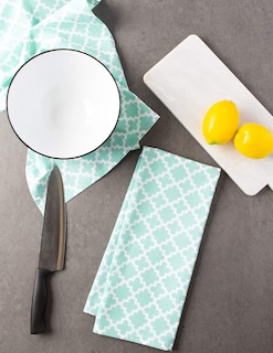 Foto 5 | Juego De Paños De Cocina Dii Lattice Basics Collection Aqua (2 Piezas) - Venta Internacional.