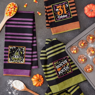 Foto 4 | Juego De Paños De Cocina Dii Witchful Thinking Halloween, 3 Piezas - Venta Internacional.