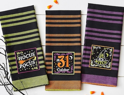 Foto 5 | Juego De Paños De Cocina Dii Witchful Thinking Halloween, 3 Piezas - Venta Internacional.