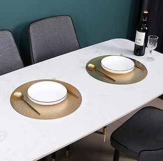 Foto 4 | Juego de Manteles Individuales Xtellar Color Oro Metálico 6 Piezas