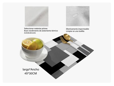Foto 4 | Manteles Xtellar Individuales 4 Piezas
