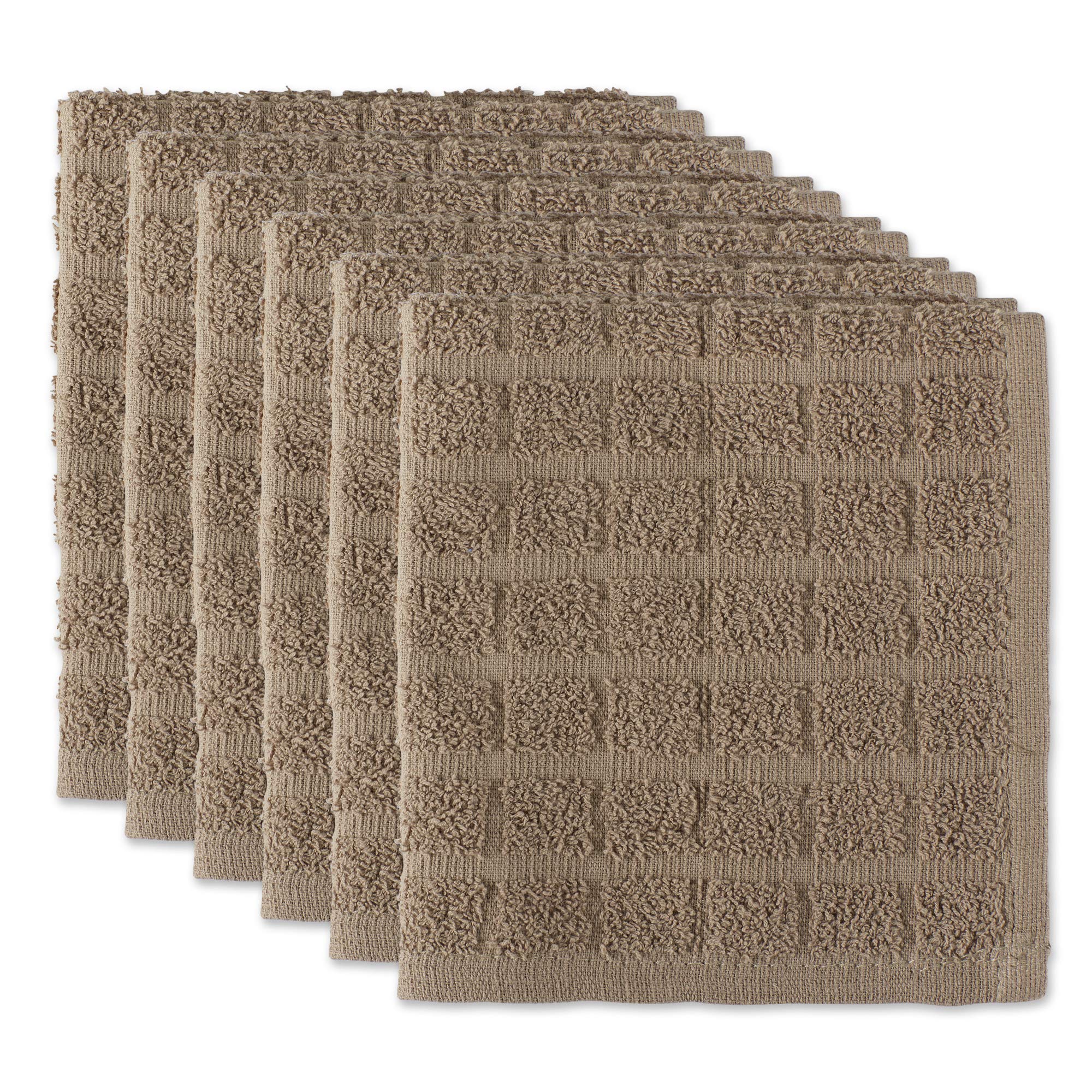 Juego De Paños De Cocina Dii Basic Terry Collection Solid Windowpane 6p - Venta Internacional.