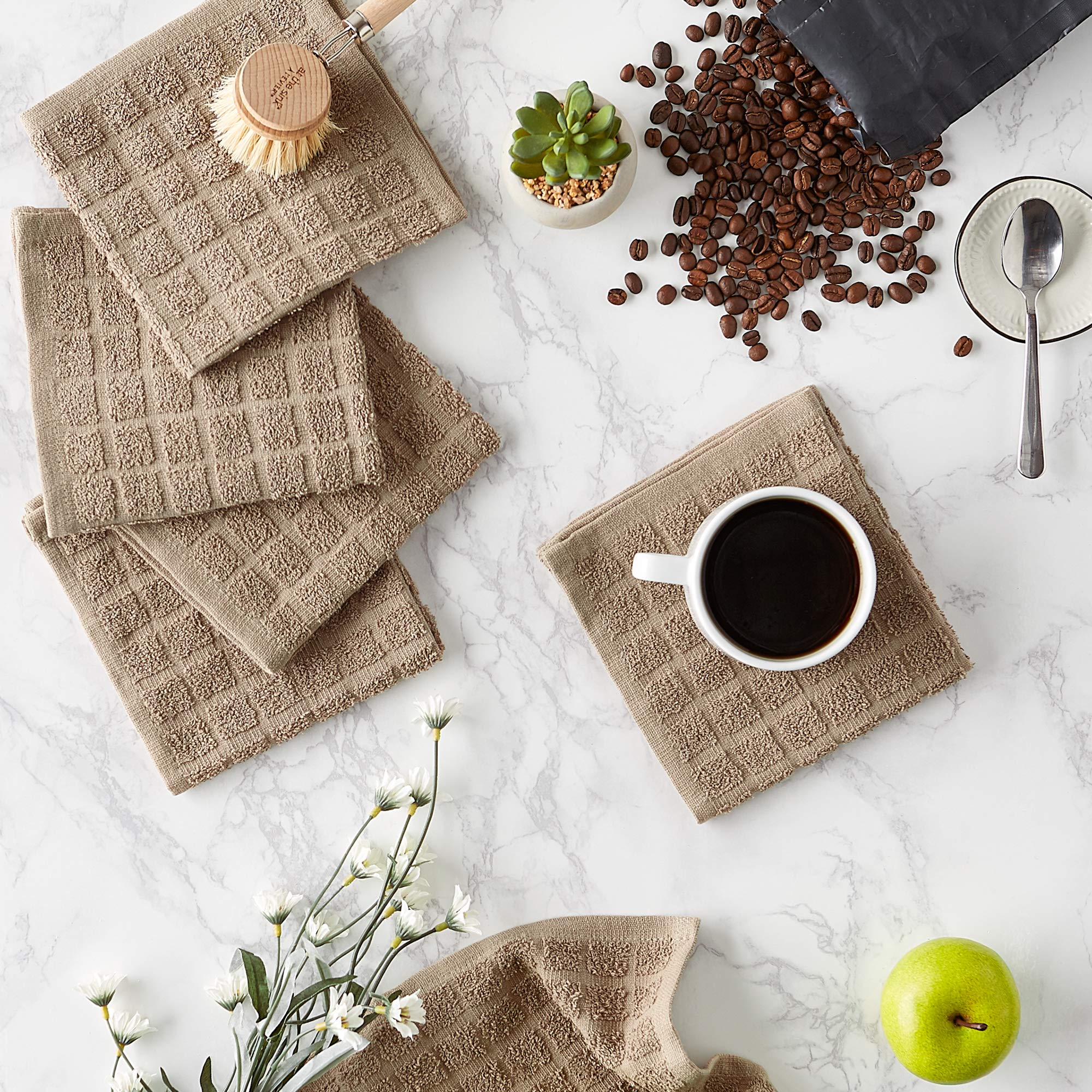 Foto 4 pulgar | Juego De Paños De Cocina Dii Basic Terry Collection Solid Windowpane 6p - Venta Internacional.