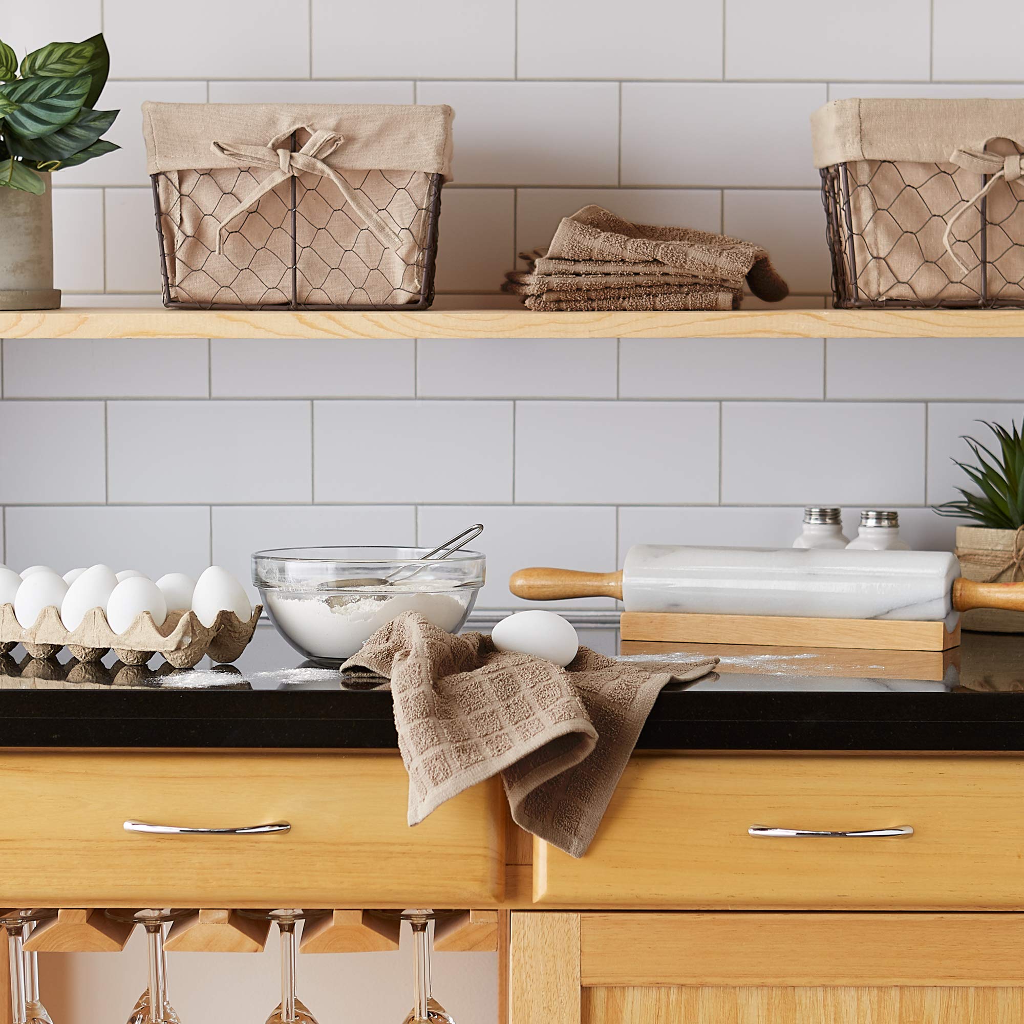 Foto 5 pulgar | Juego De Paños De Cocina Dii Basic Terry Collection Solid Windowpane 6p - Venta Internacional.