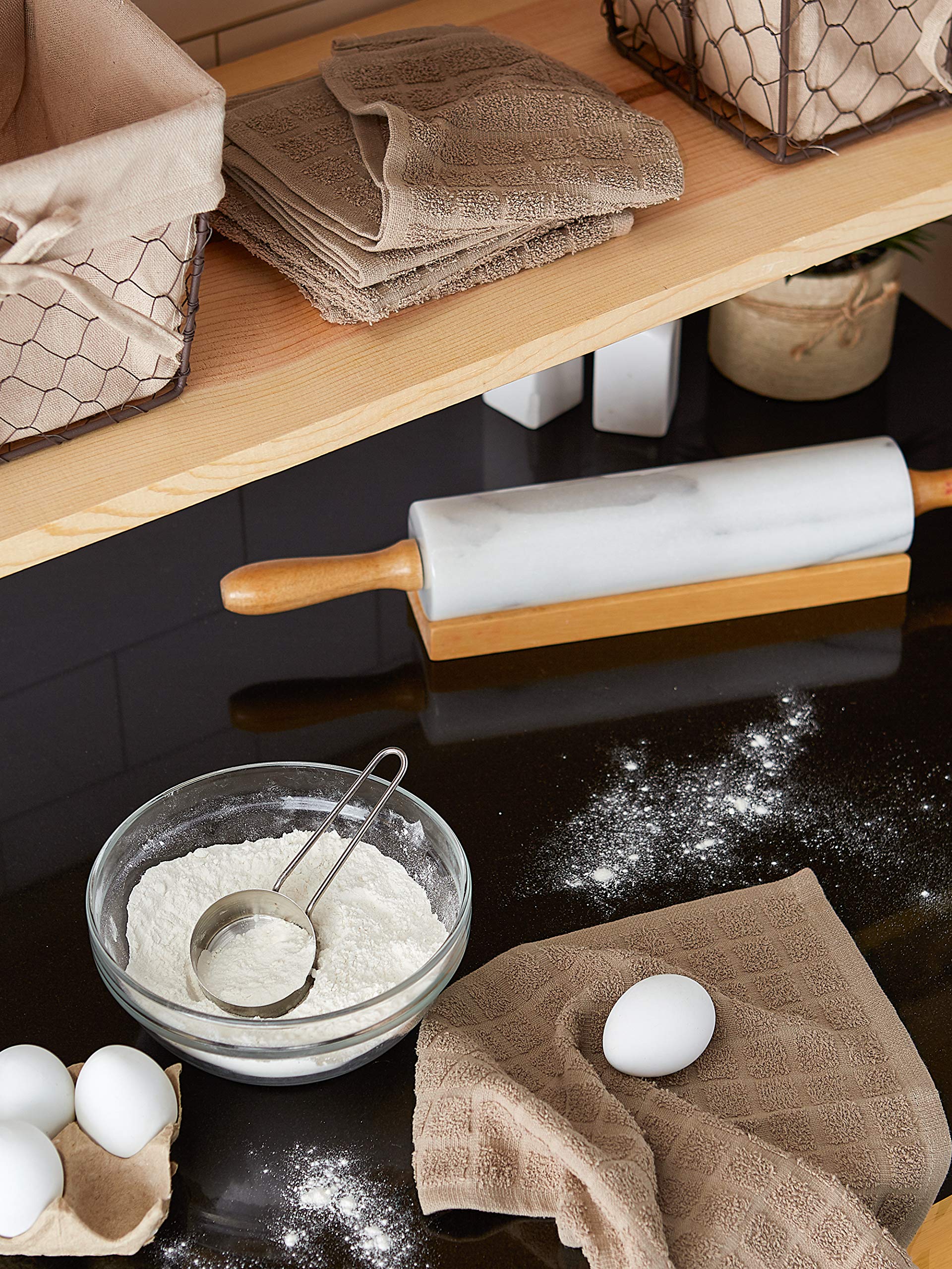 Foto 5 | Juego De Paños De Cocina Dii Basic Terry Collection Solid Windowpane 6p - Venta Internacional.