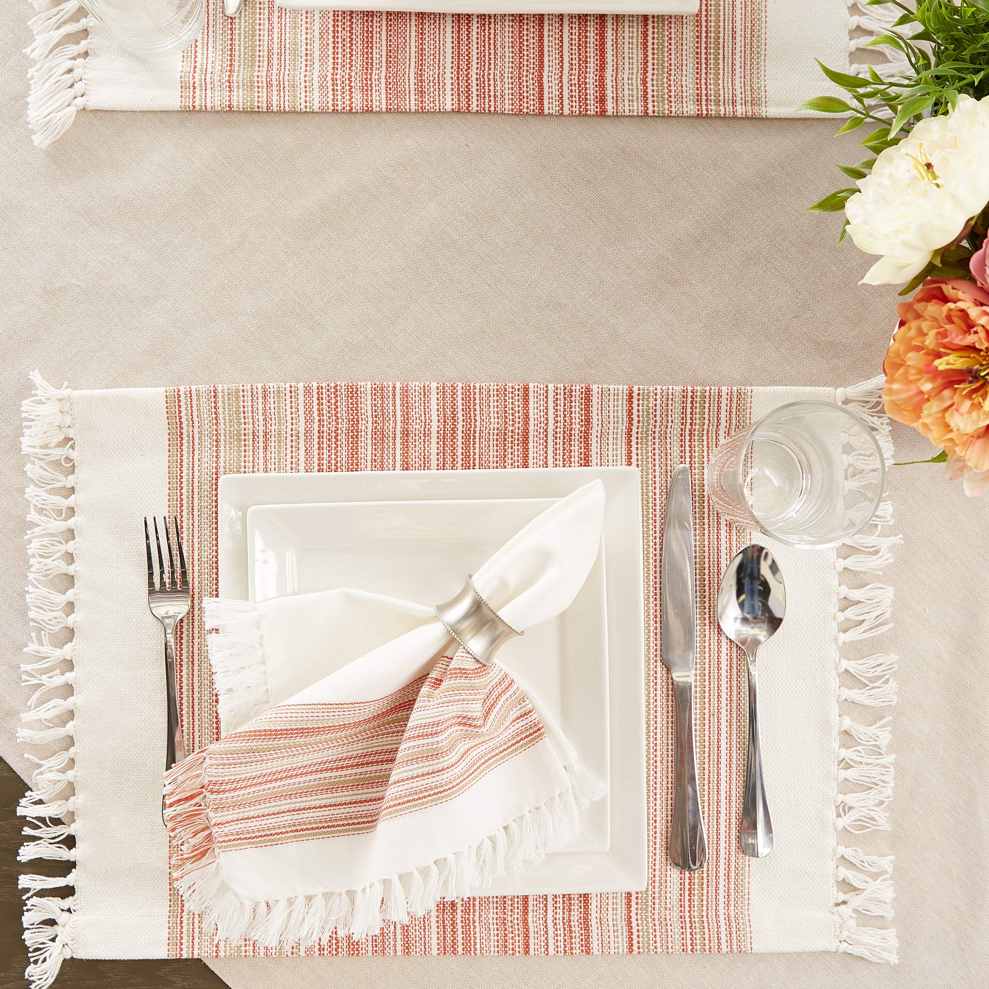 Foto 5 | Juego De Manteles Individuales Dii Everyday Collection Con Flecos, 13 X 20 Cm - Venta Internacional.