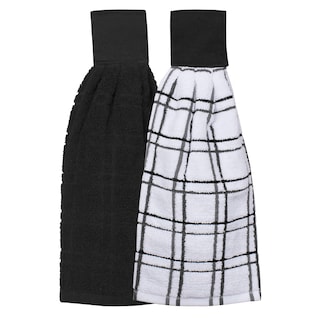 Foto 1 | Juego De 2 Toallas De Cocina Ritz Premium 100% Algodón Color Negro - Venta Internacional.