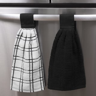 Foto 5 | Juego De 2 Toallas De Cocina Ritz Premium 100% Algodón Color Negro - Venta Internacional.