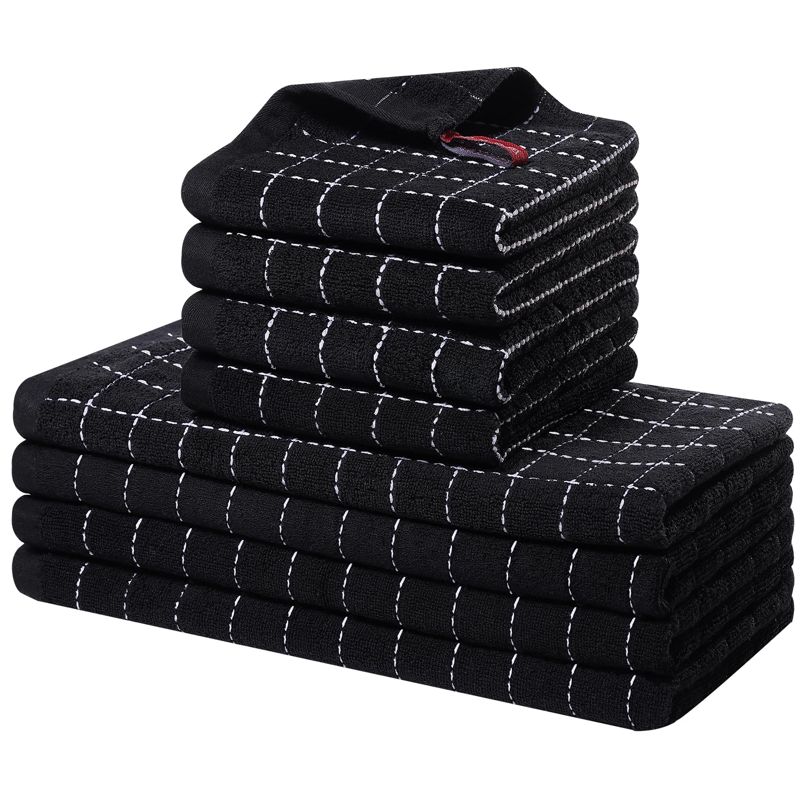 Foto 2 pulgar | Juego De Toallas De Cocina Y Paños De Cocina Homaxy Cotton  Paquete De 8 - Venta Internacional.