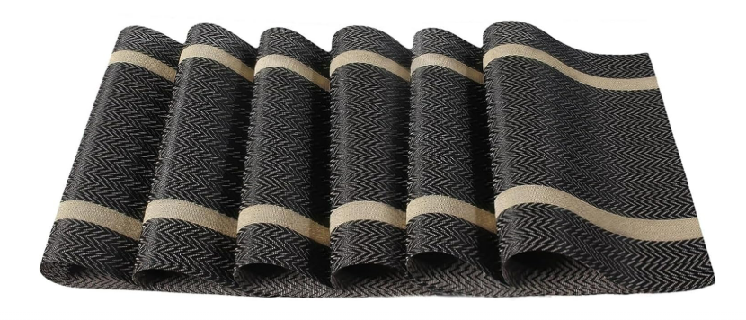 Foto 1 | Individuales Xtellar Para Mesa  Juego De 6  Antideslizantes Y Resistentes Al Calor  Pvc Fácil De Limpiar Para Uso En