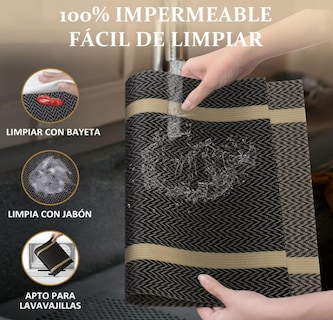 Foto 4 | Individuales Xtellar Para Mesa Juego De 6 Antideslizantes Y Resistentes Al Calor Pvc Fácil De Limpiar Para Uso En