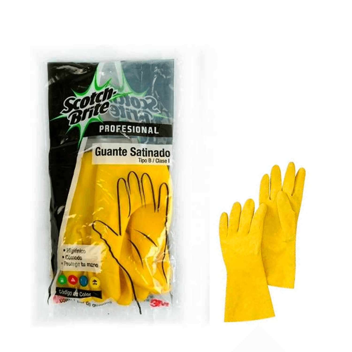 Guantes 3M Satinados Amarillos G $117