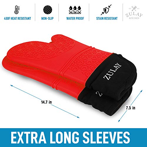 Foto 4 pulgar | Guantes de Horno Zulay Kitchen Largos Resistentes Al Calor - Venta Internacional