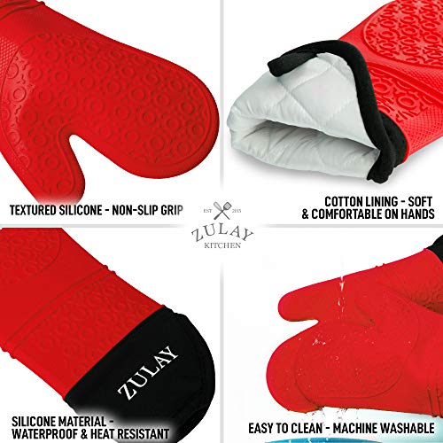 Foto 5 pulgar | Guantes de Horno Zulay Kitchen Largos Resistentes Al Calor - Venta Internacional
