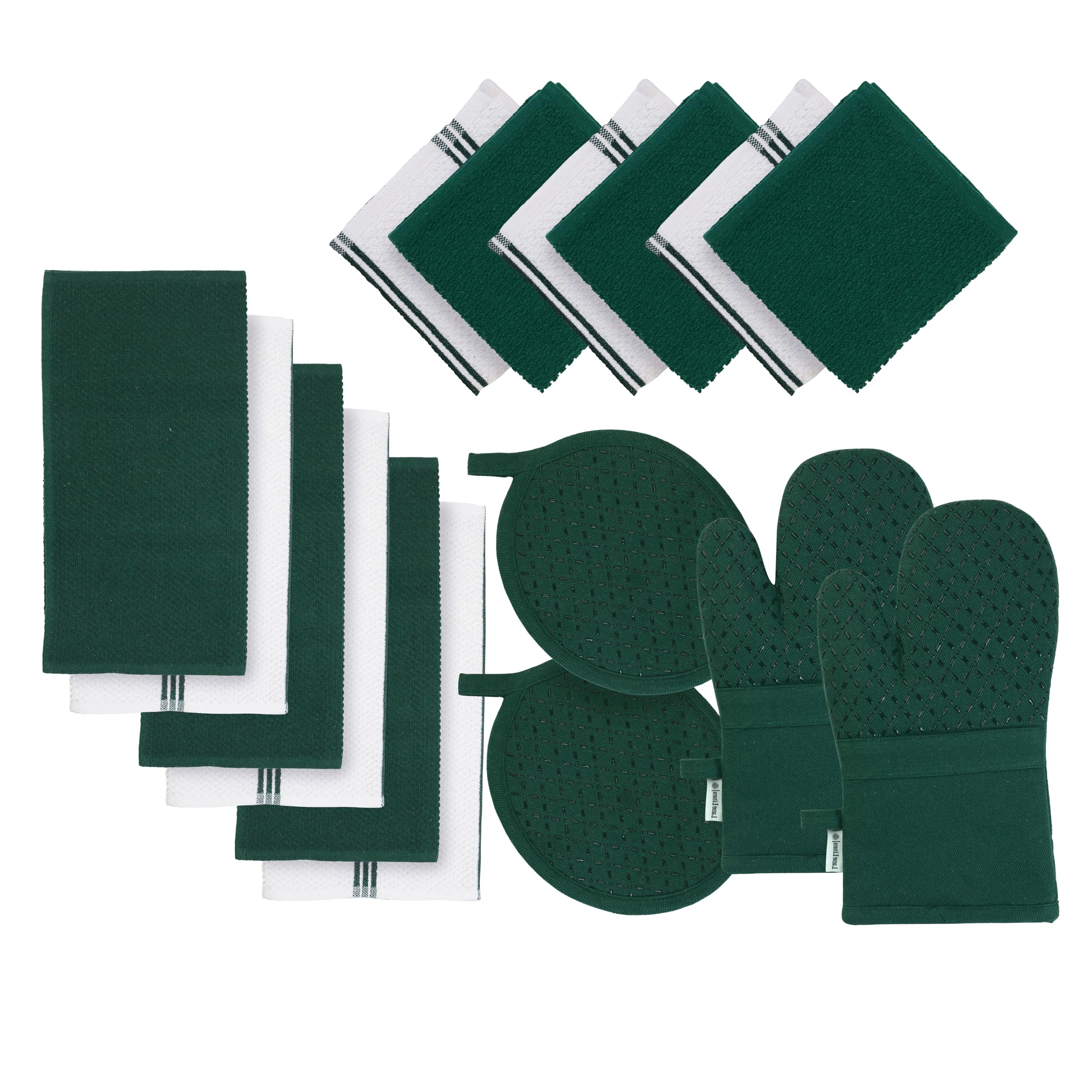 Juego De Ropa De Cocina Lane Linen, 16 Piezas Con Paños De Cocina Y Paños - Venta Internacional. $1,248