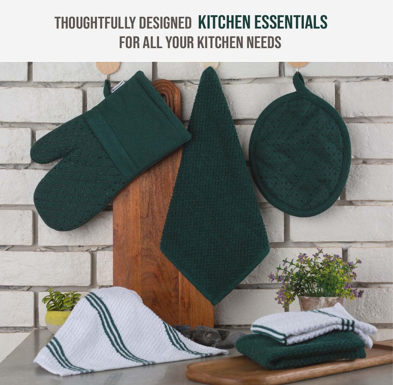 Foto 4 pulgar | Juego De Ropa De Cocina Lane Linen, 16 Piezas Con Paños De Cocina Y Paños - Venta Internacional.