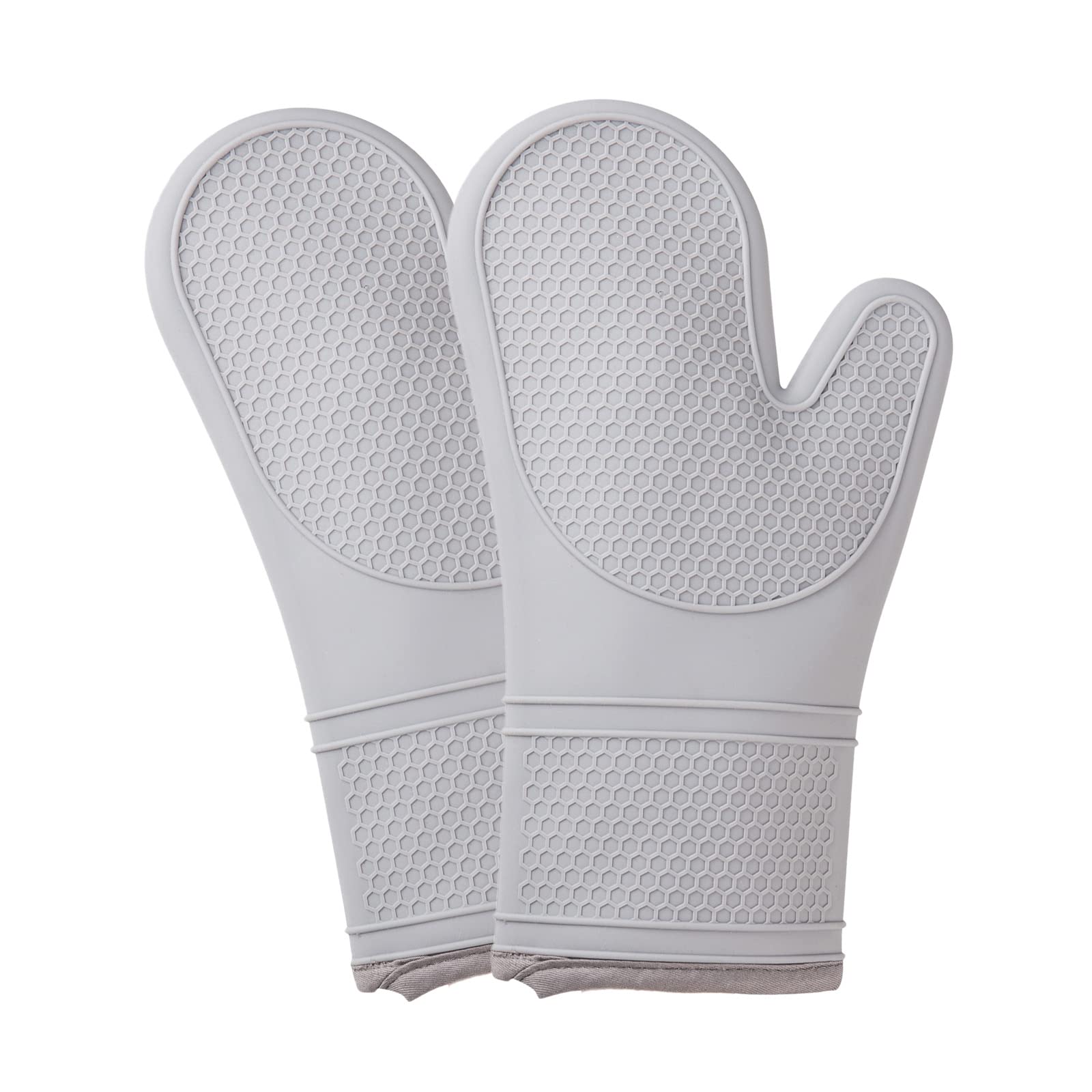 Manoplas De Cocina Cook With Color De Silicona Resistentes Al Calor (gris) - Venta Internacional.