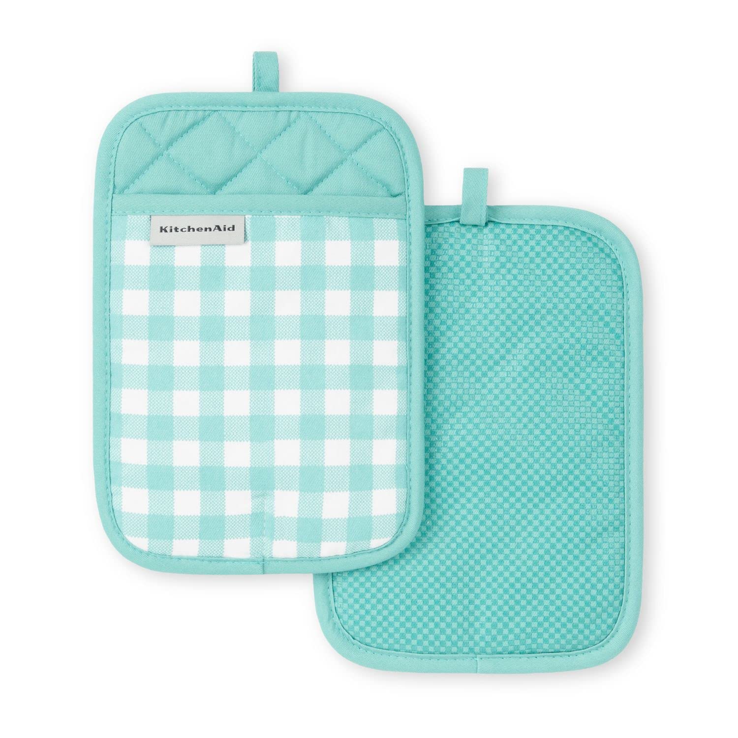 Foto 2 pulgar | Juego De 2 Soportes Para Ollas Kitchenaid Gingham Cotton - Venta Internacional.