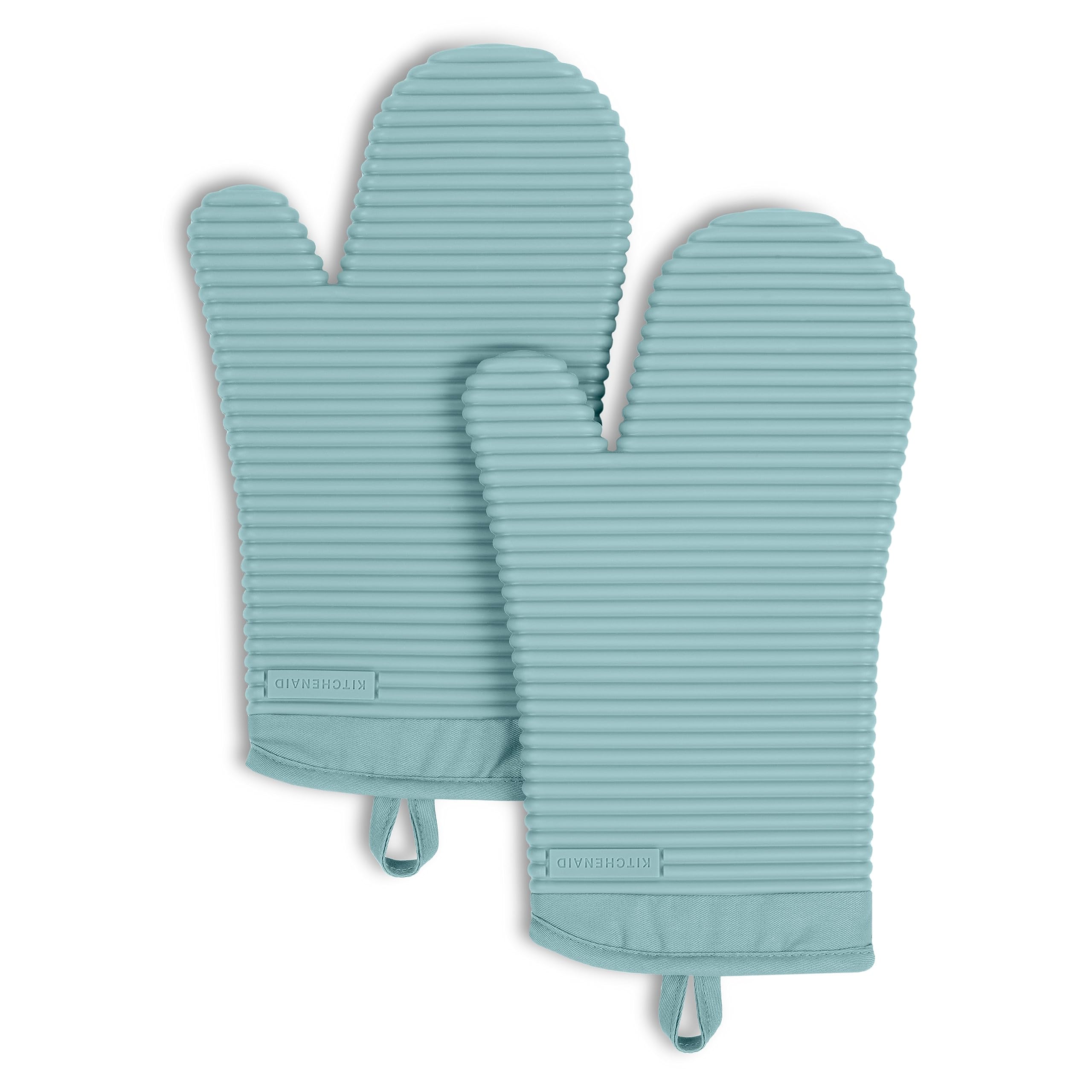 Foto 2 pulgar | Juego De 2 Guantes De Cocina Kitchenaid De Silicona Suave Acanalada - Venta Internacional.