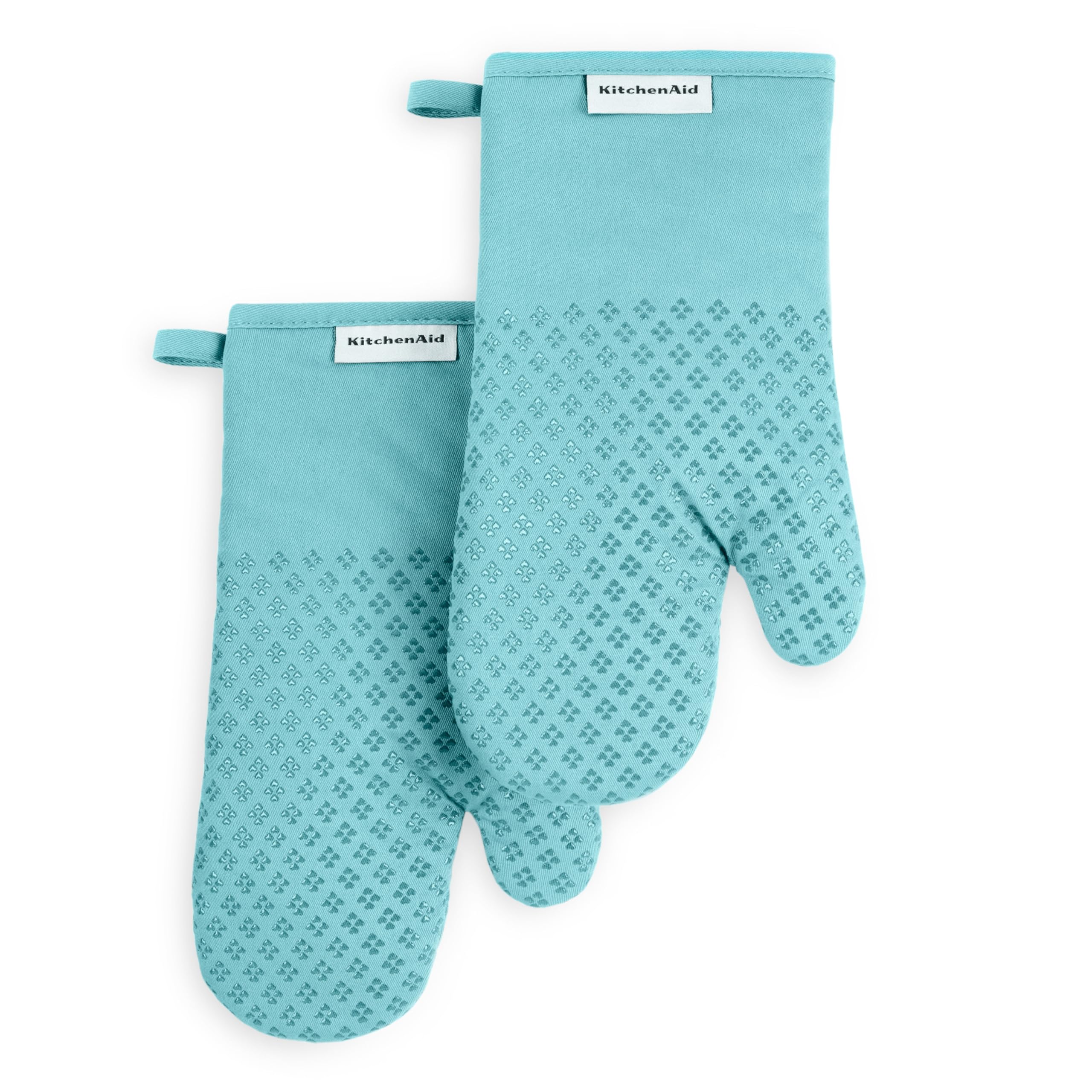 Juego De 2 Guantes De Cocina Kitchenaid Asteroid, Agua Mineral, Color Aguamarina - Venta Internacional.