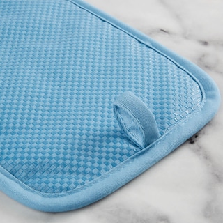 Foto 4 | Juego De 2 Soportes Para Ollas Kitchenaid De Terciopelo Azul A Cuadros - Venta Internacional.