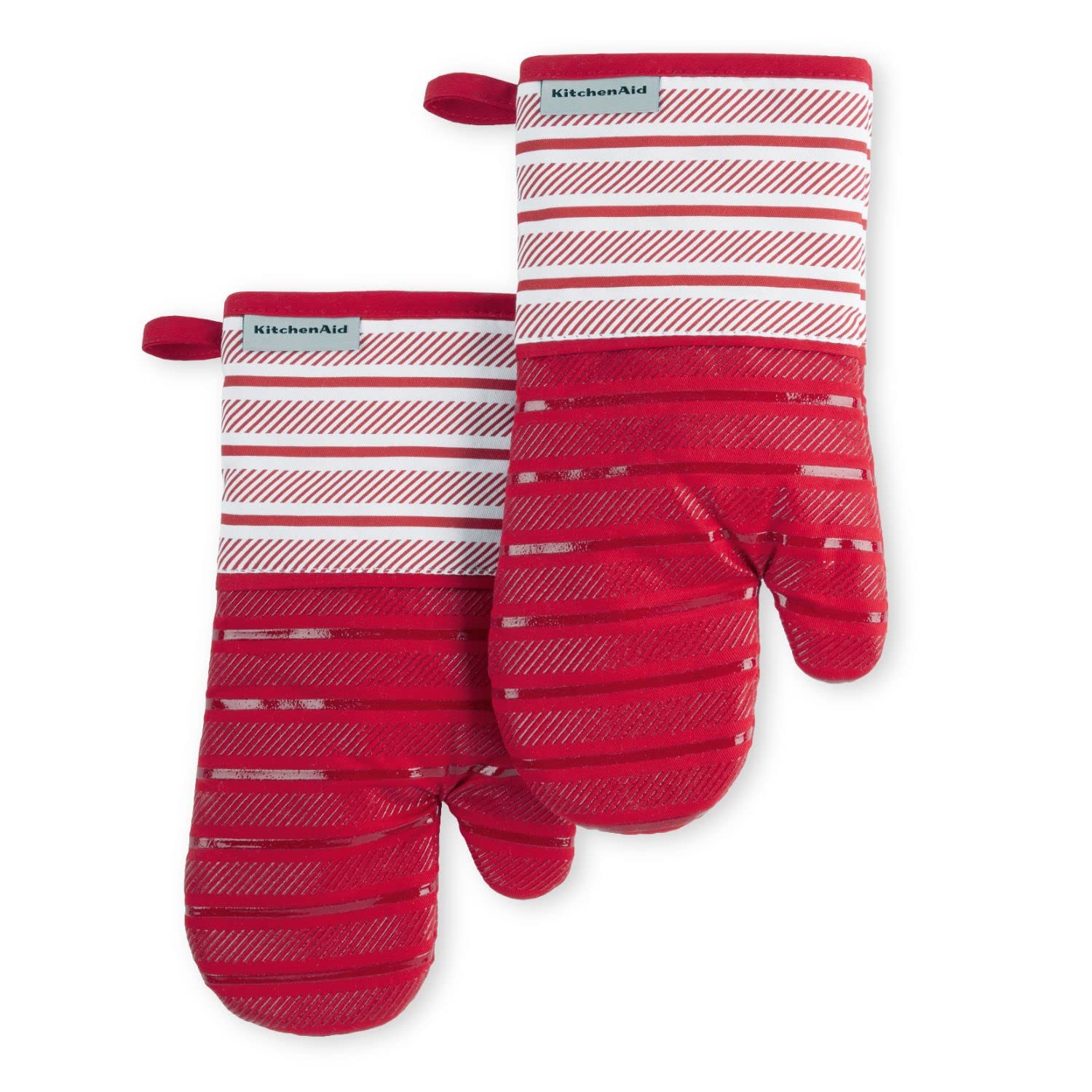 Foto 2 pulgar | Juego De 2 Guantes De Cocina Kitchenaid Albany Passion Red, 18 X 33 Cm - Venta Internacional.