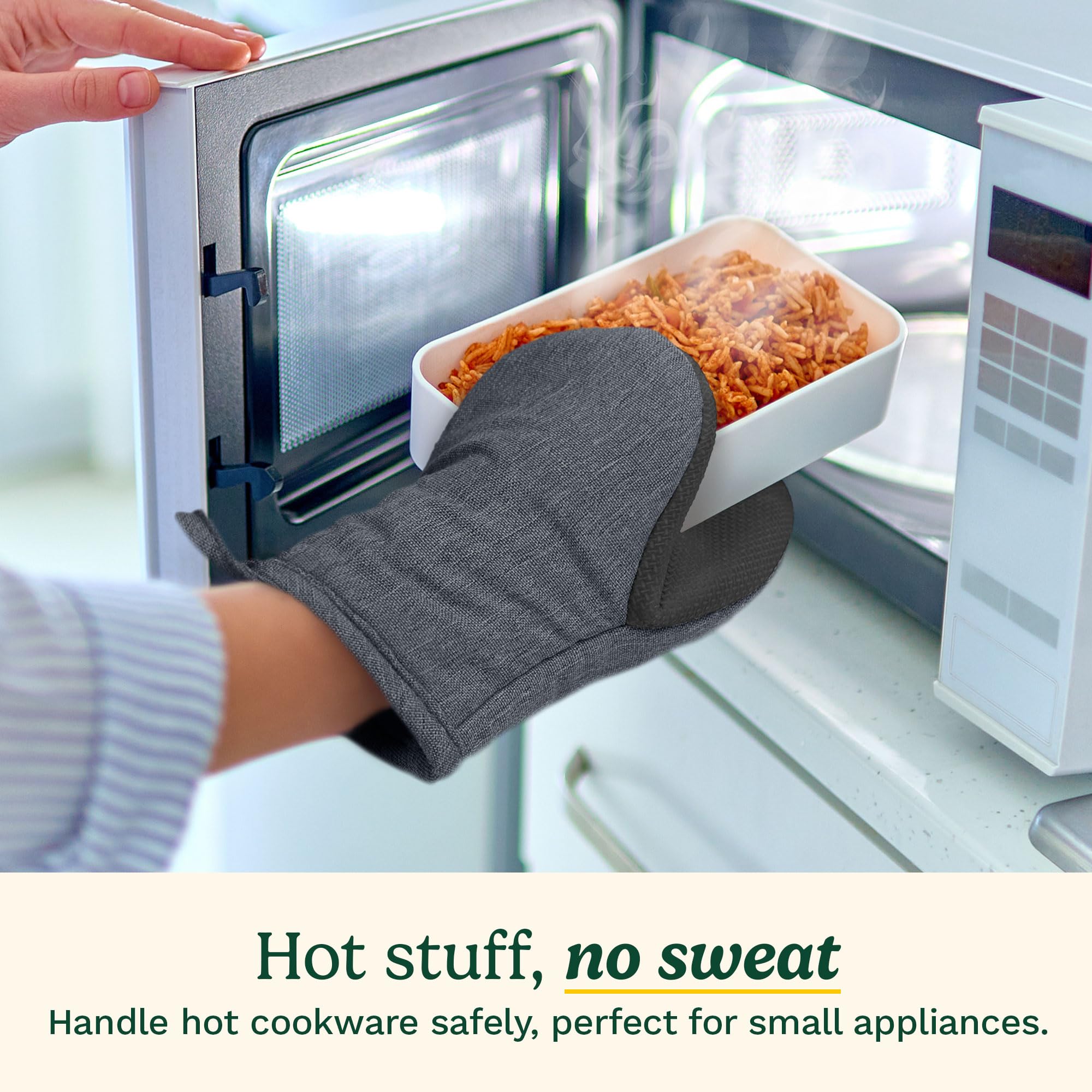 Foto 3 pulgar | Guantes de Cocina Cuisinart Mini Resistentes al Calor 14 cm X 18 cm - Venta Internacional