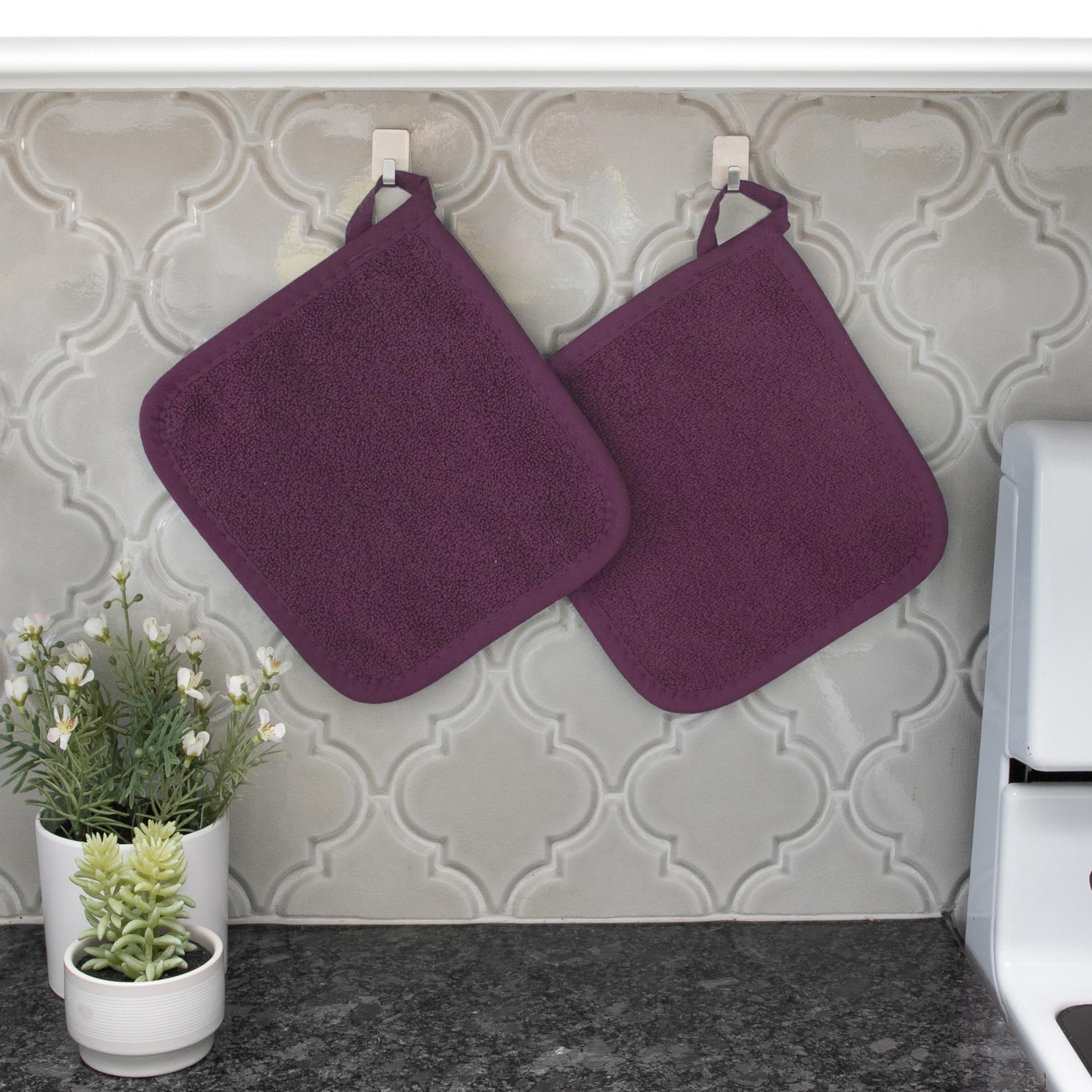 Foto 5 | Set De Soporte Para Ollas Y Almohadilla Térmica Ritz Terry, 100% Algodón, Paquete De 4 Unidades - Venta Internacional.