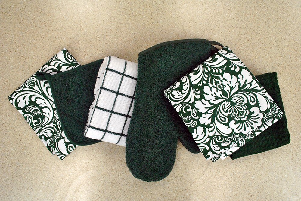 Foto 8 pulgar | Oven Mitt Dii Basic Terry Collection 100% Algodón Verde Oscuro - Venta Internacional.