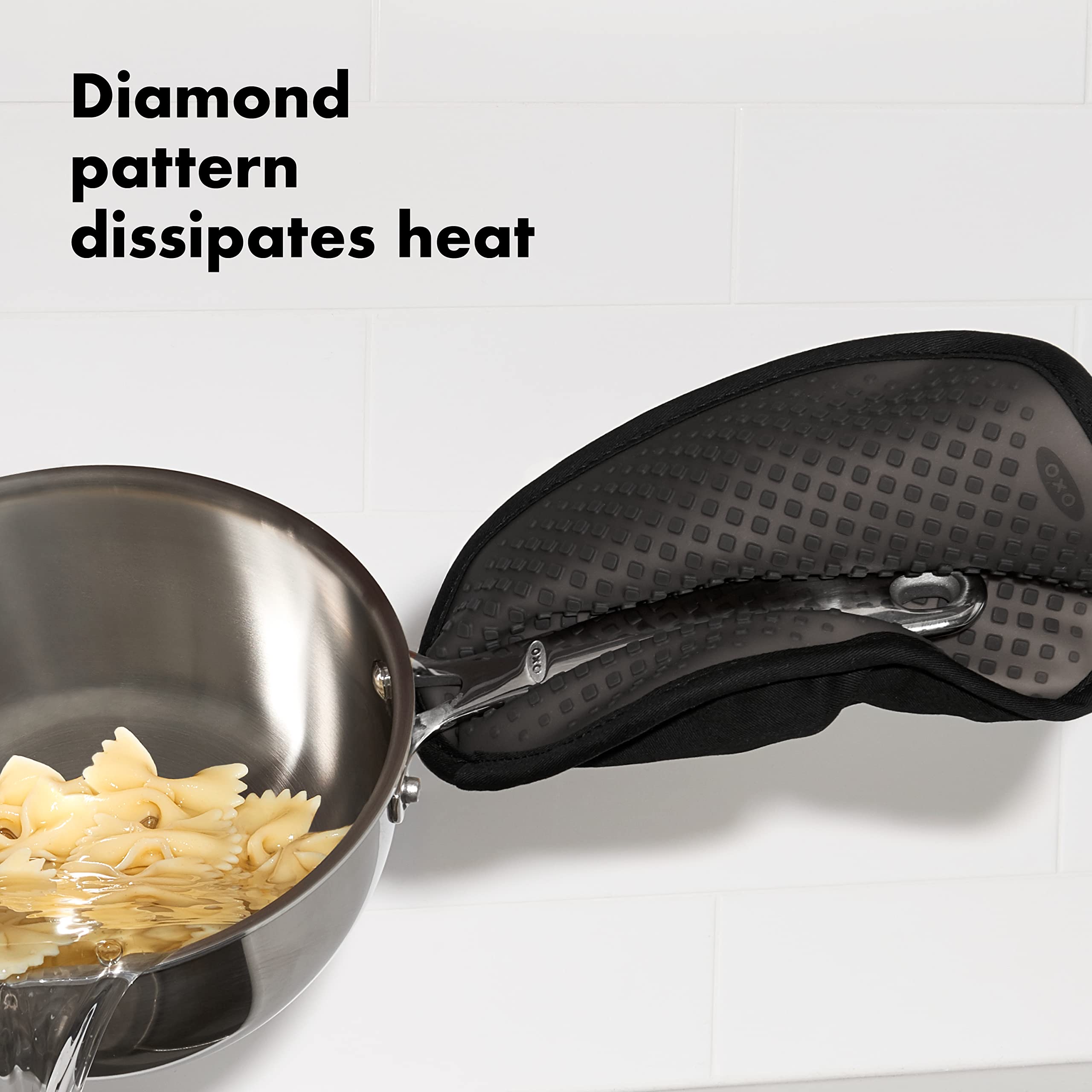 Foto 3 | Soporte Para Ollas Oxo Good Grips De Silicona Negro Resistente Al Calor - Venta Internacional.