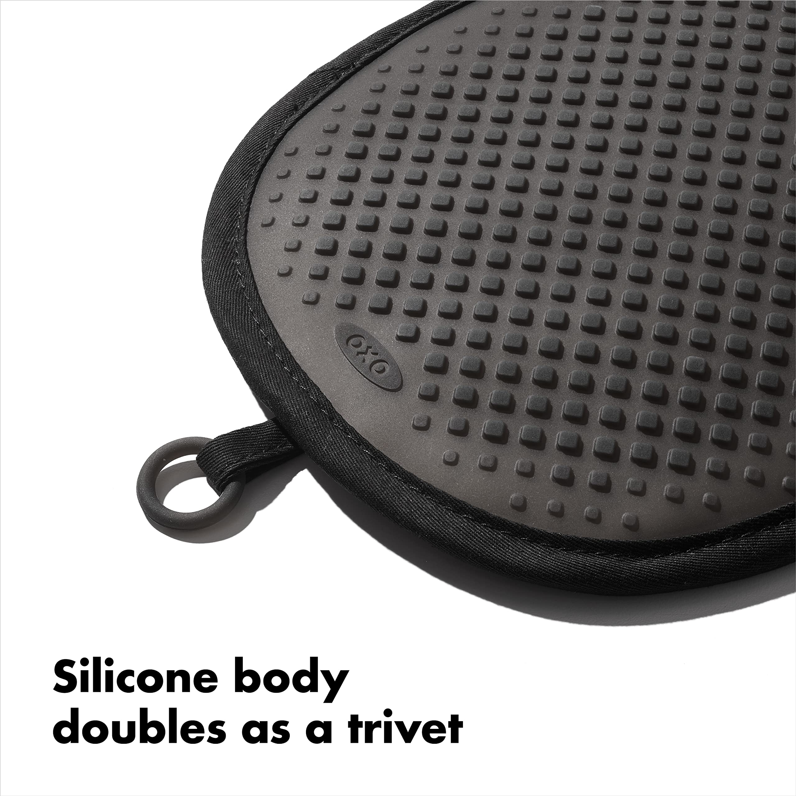 Foto 6 pulgar | Soporte Para Ollas Oxo Good Grips De Silicona Negro Resistente Al Calor - Venta Internacional.