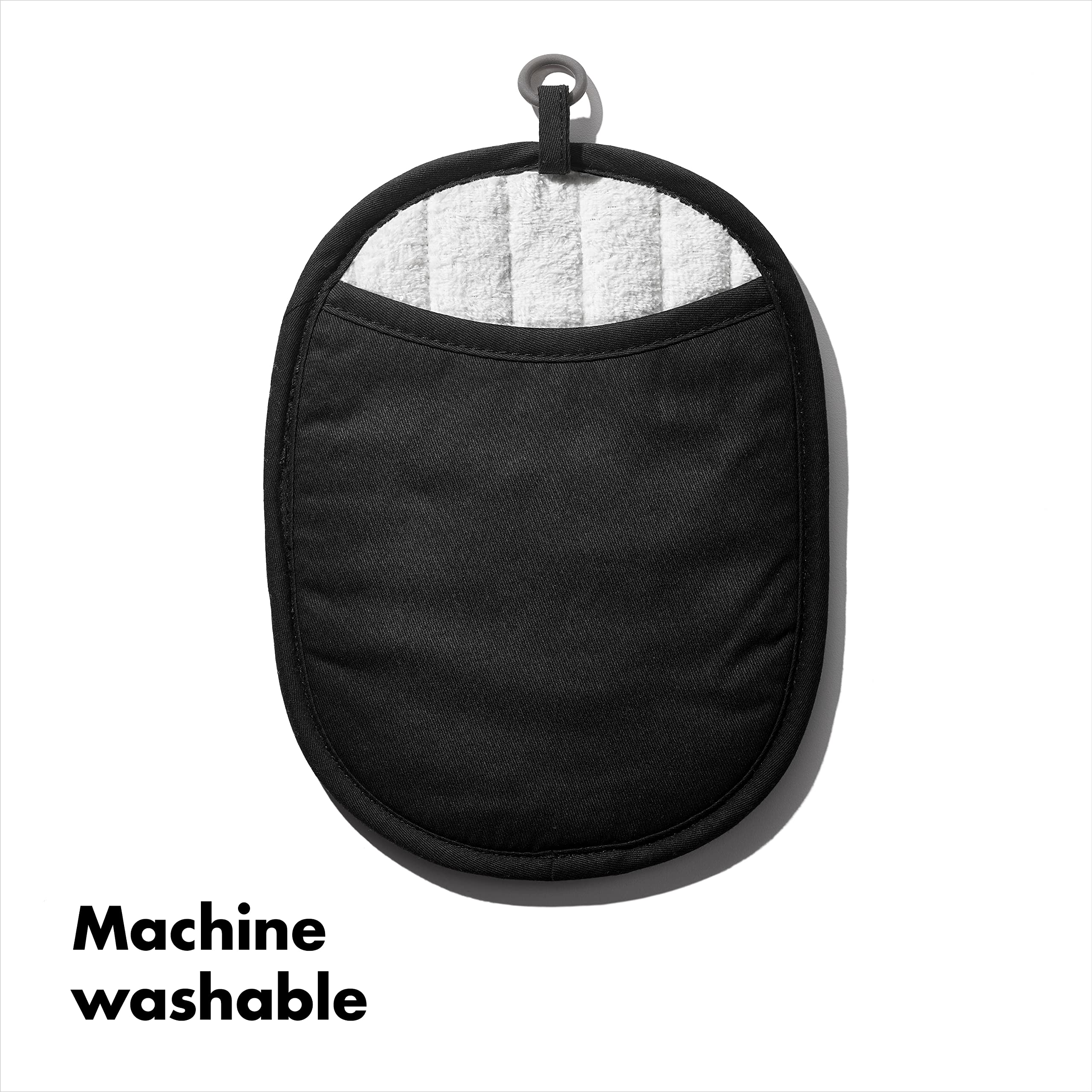 Foto 7 pulgar | Soporte Para Ollas Oxo Good Grips De Silicona Negro Resistente Al Calor - Venta Internacional.
