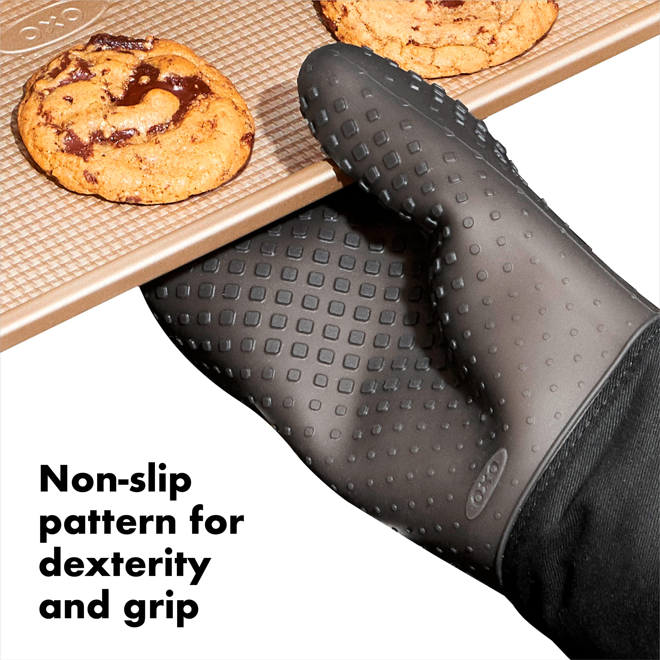 Foto 2 | Manopla De Cocina Oxo Good Grips De Silicona Negra De 33 Cm De Longitud - Venta Internacional.