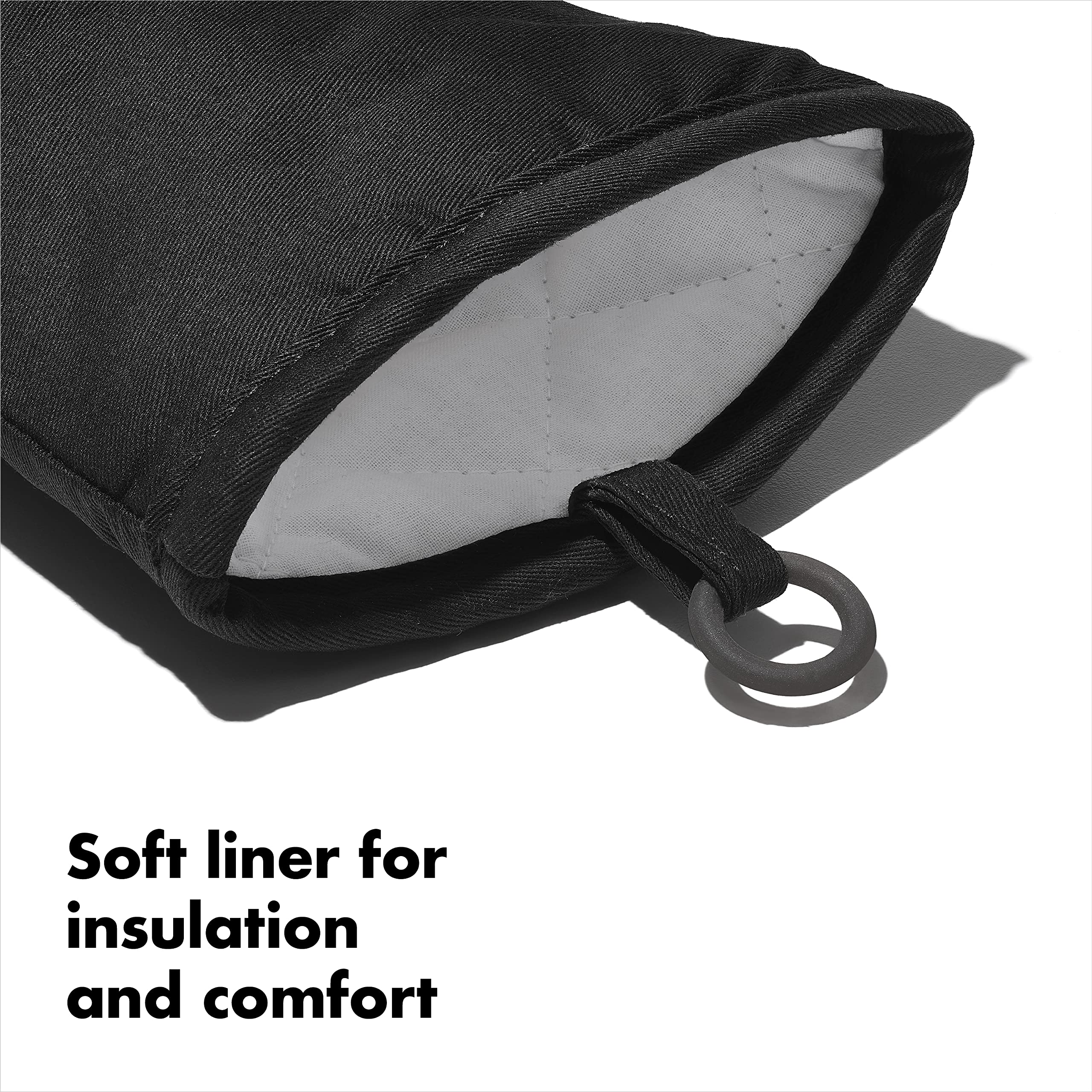 Foto 7 pulgar | Manopla De Cocina Oxo Good Grips De Silicona Negra De 33 Cm De Longitud - Venta Internacional.