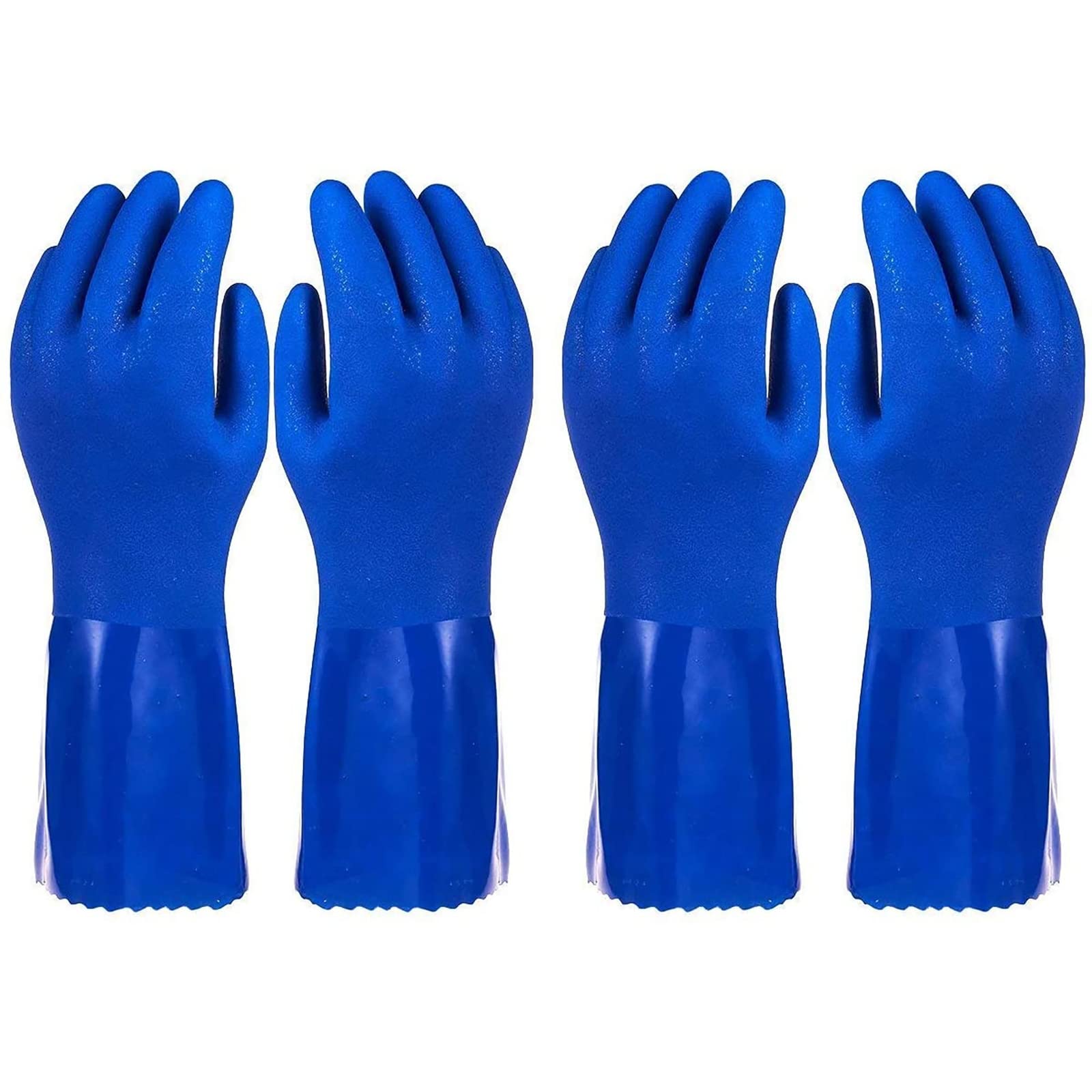 Foto 2 pulgar | Guantes De Limpieza De Goma Juvale Heavy Duty Para Cocina, Color Azul - Venta Internacional.