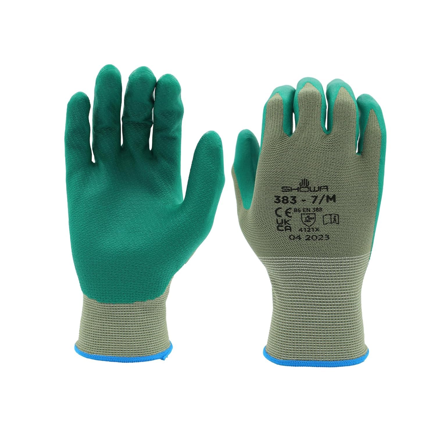 Guantes De Trabajo Showa 383 Sostenibles Con Revestimiento De Palma De Nitrilo Ebt - Venta Internacional.