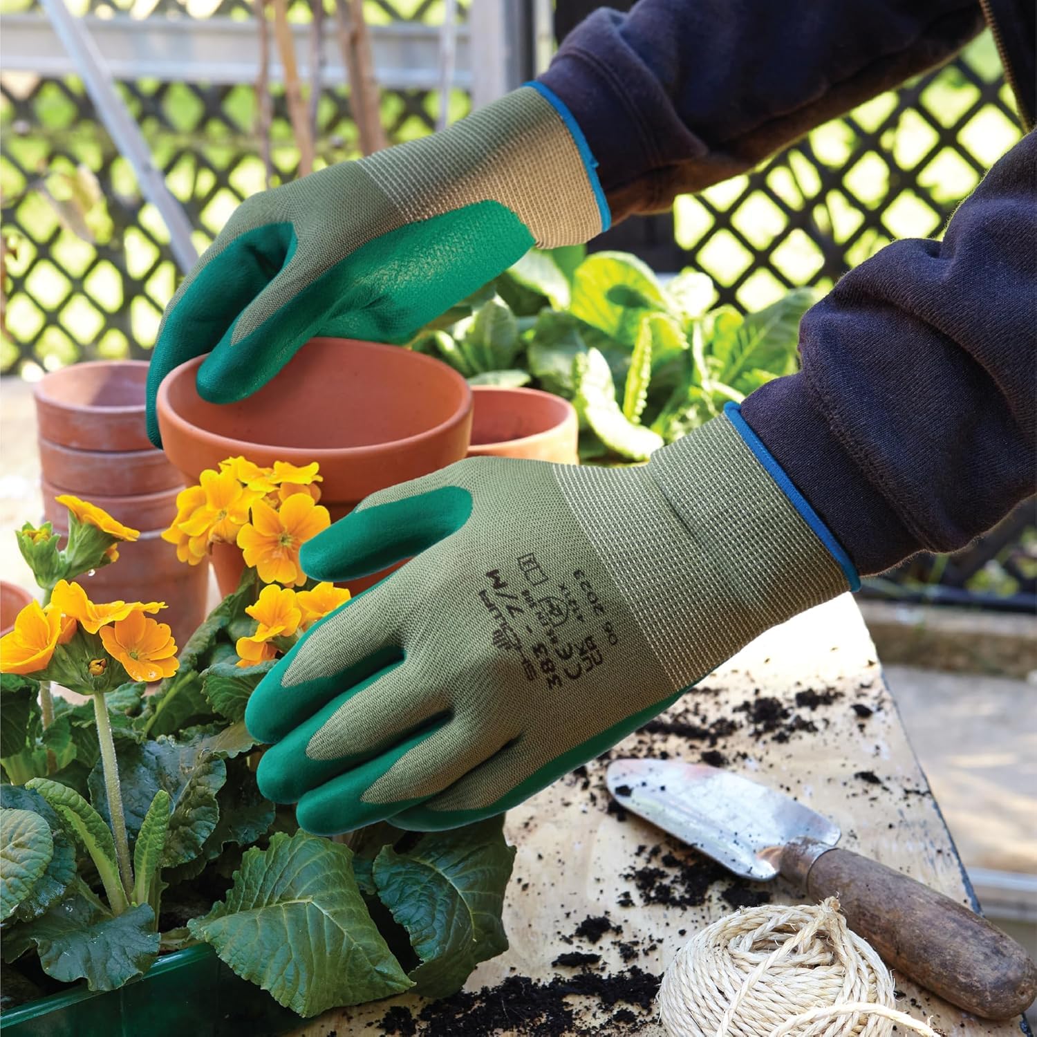 Foto 5 pulgar | Guantes De Trabajo Showa 383 Sostenibles Con Revestimiento De Palma De Nitrilo Ebt - Venta Internacional.