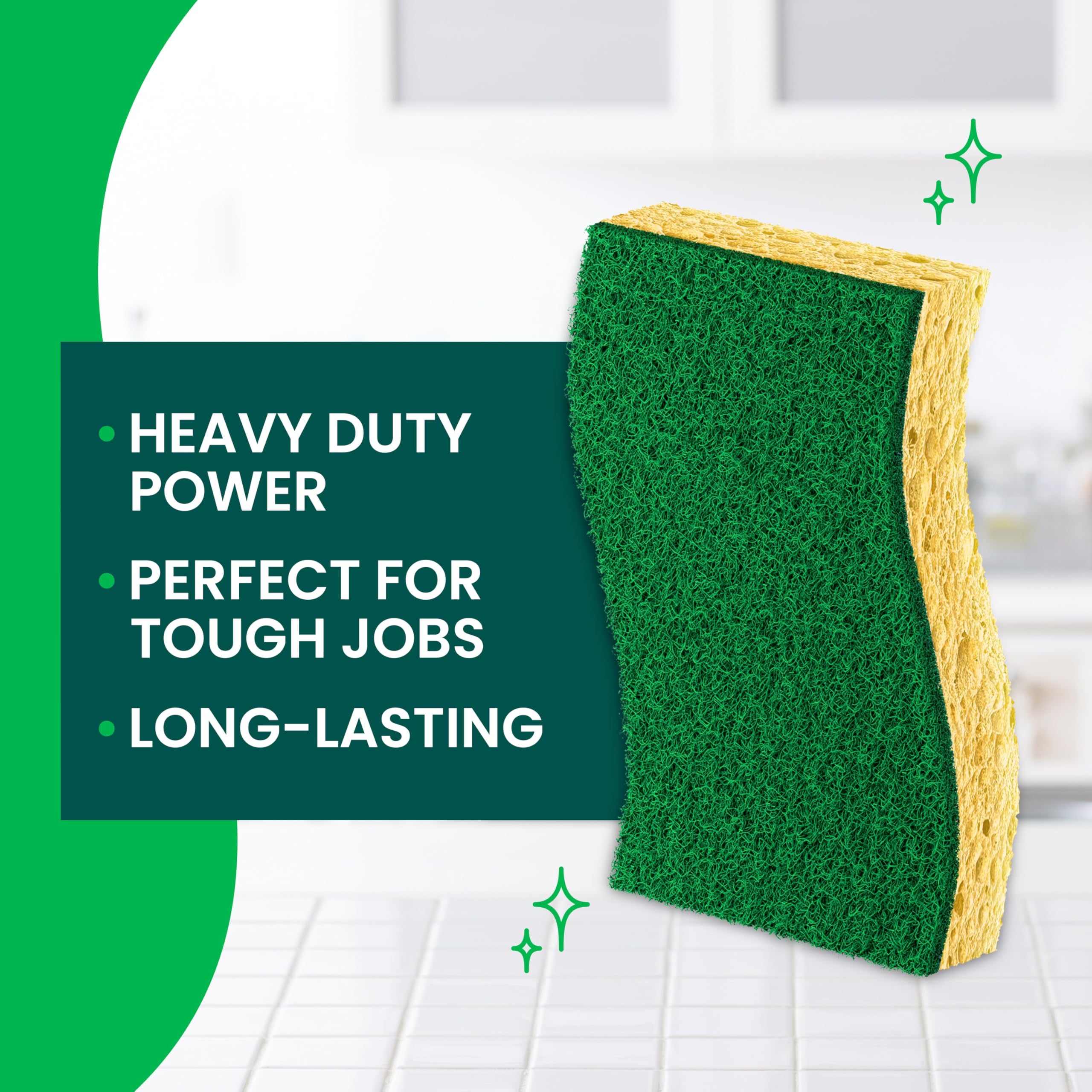 Foto 4 pulgar | Esponja Para Fregar Scotch-brite Heavy Duty, Paquete De 9, Dura 3 Veces Más - Venta Internacional.