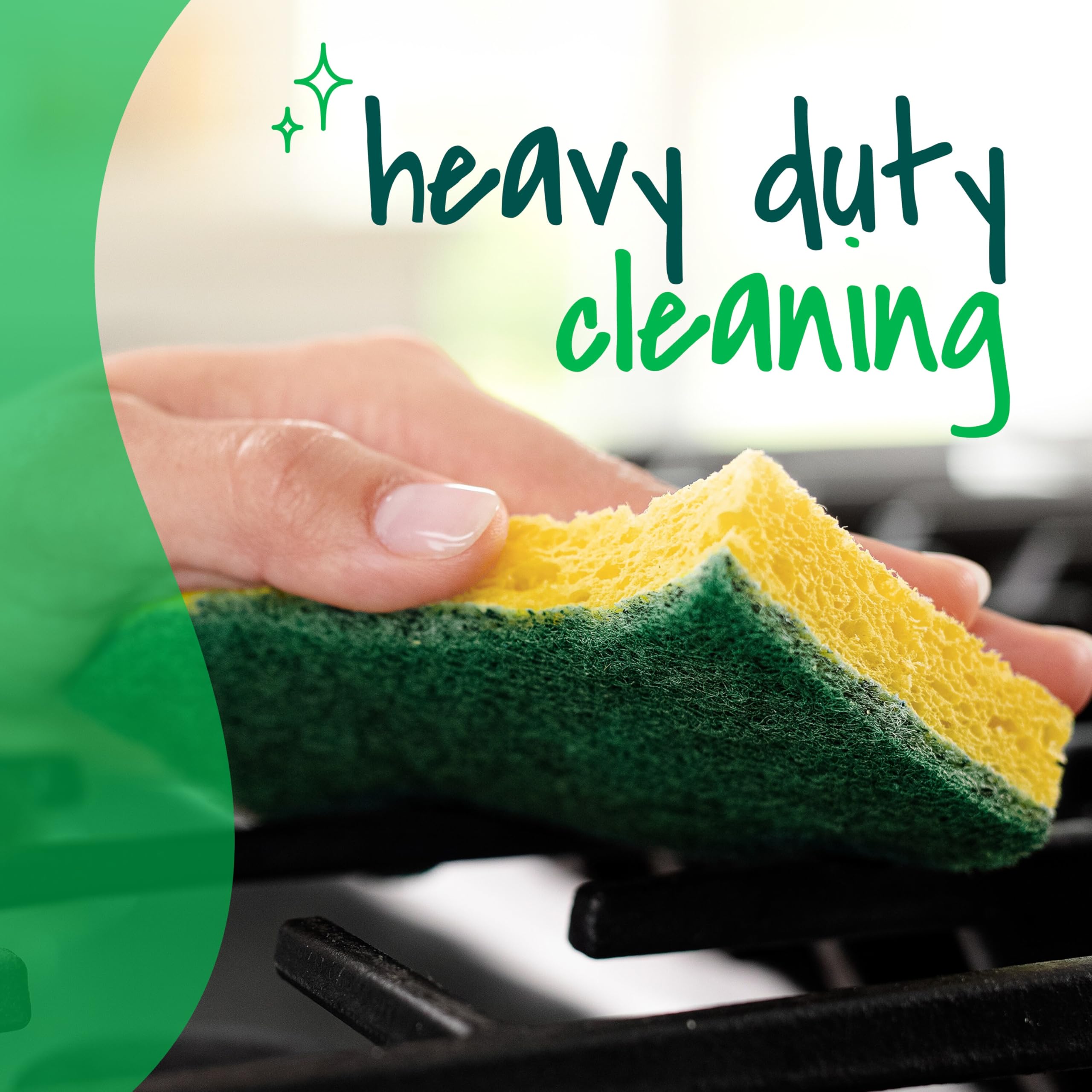 Foto 5 | Esponja Para Fregar Scotch-brite Heavy Duty, Paquete De 9, Dura 3 Veces Más - Venta Internacional.