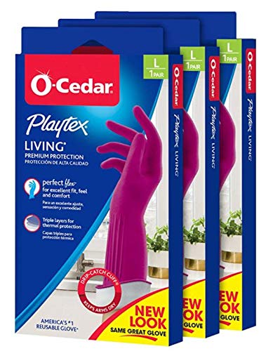 Foto 2 pulgar | Guantes De Limpieza De Goma Playtex Living Premium Large (paquete De 3) - Venta Internacional.