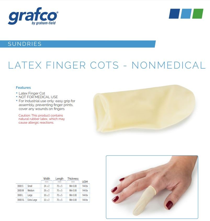 Foto 6 | Cunas De Látex Graham-field 3908 L  Grandes  144 Unidades - Venta Internacional.