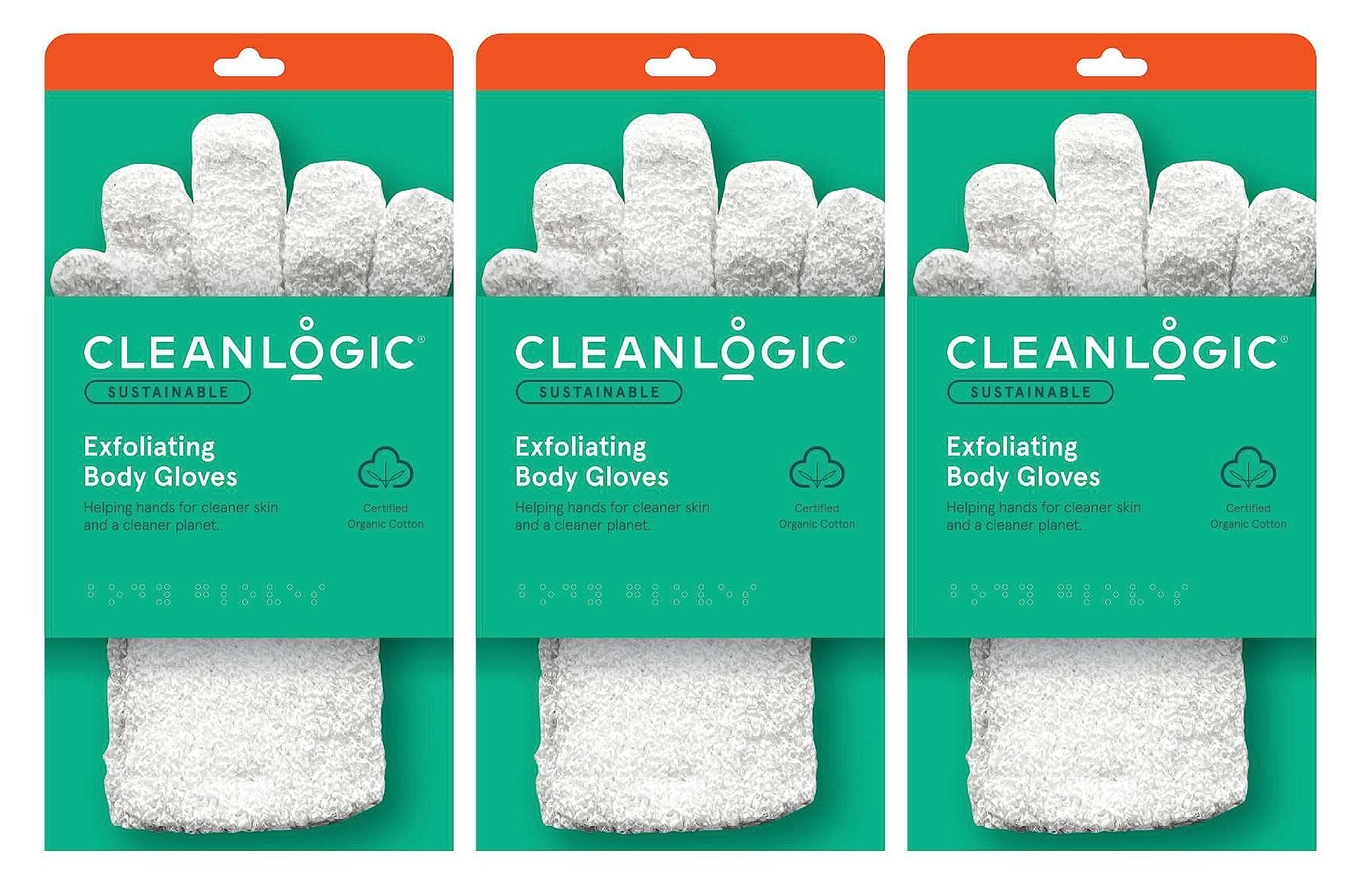 Foto 5 pulgar | Guantes De Baño Cleanlogic Exfoliating 2 Unidades - Venta Internacional.