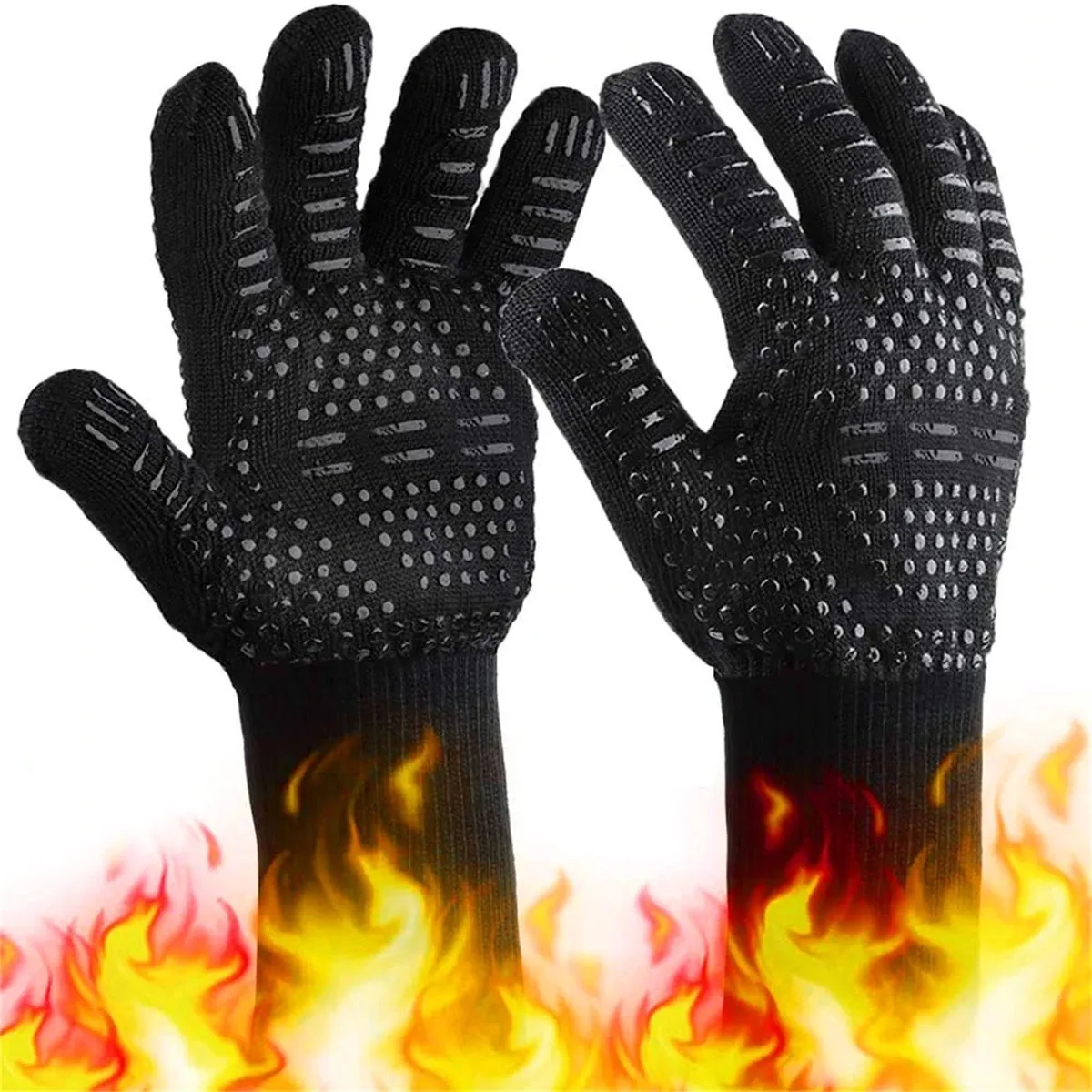 Foto 3 | Guantes Para Horno Barbacoa O Asador Eo Safe Imports Esi-20698 Color Negro