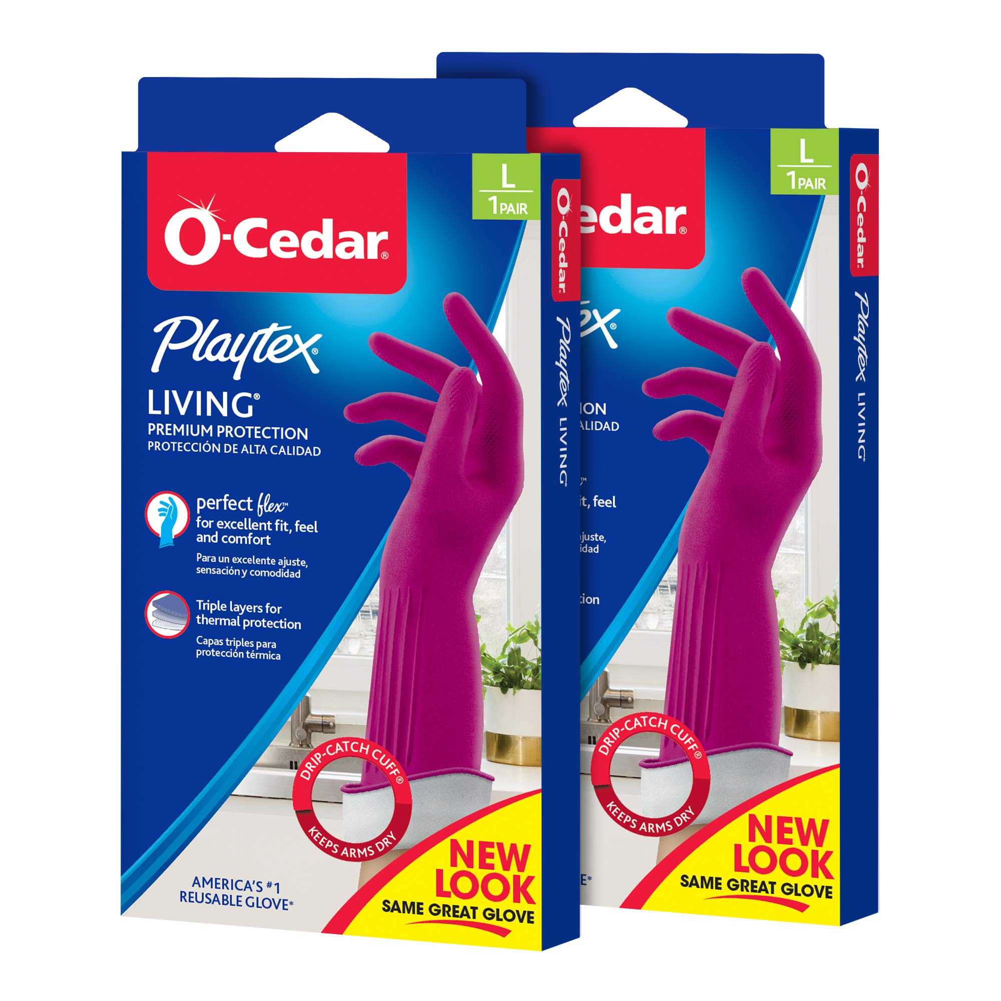 Foto 2 pulgar | Guantes De Limpieza De Goma Playtex Living Large  2 Pares - Venta Internacional.