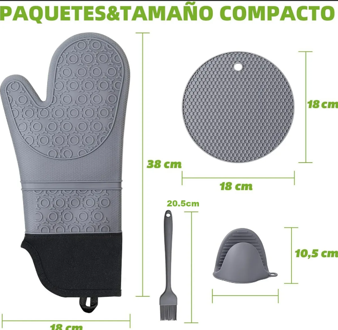 Foto 4 pulgar | Set de Guantes de Horno Xtellar de Silicona