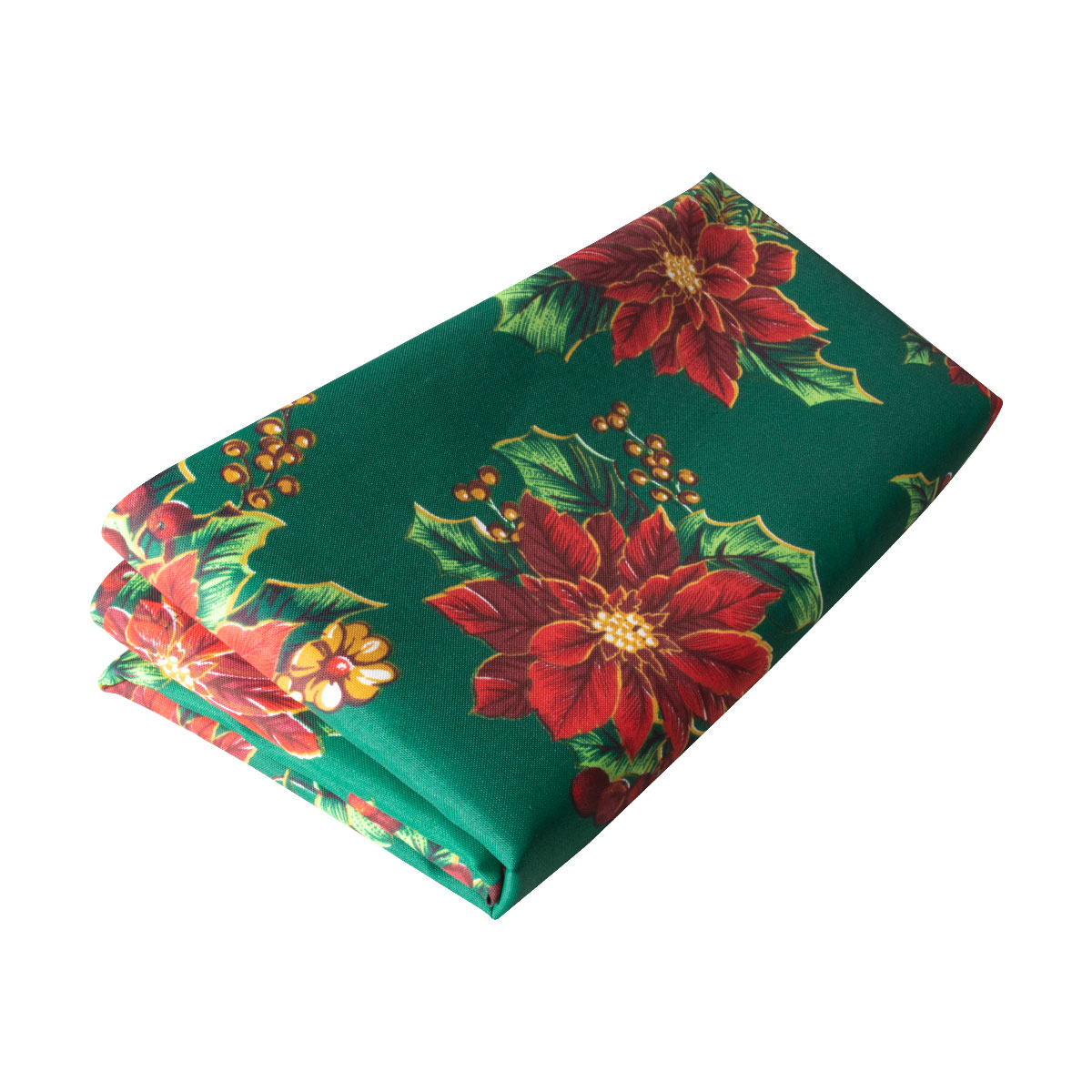 Foto 2 | Set Mantel Rectangular Navidad para Mesa 260cm Largo + 6 Servilletas de Tela color Verde