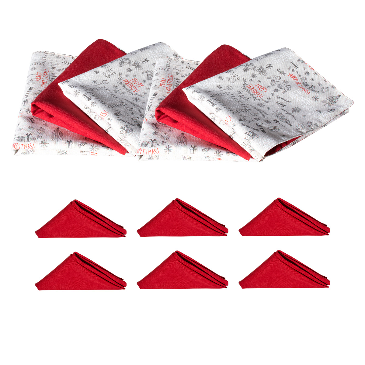 Foto 4 pulgar | Set Mantel Rectangular 270cm + 6 Individuales Doble Cara + 6 Servilletas Tv Ofertas